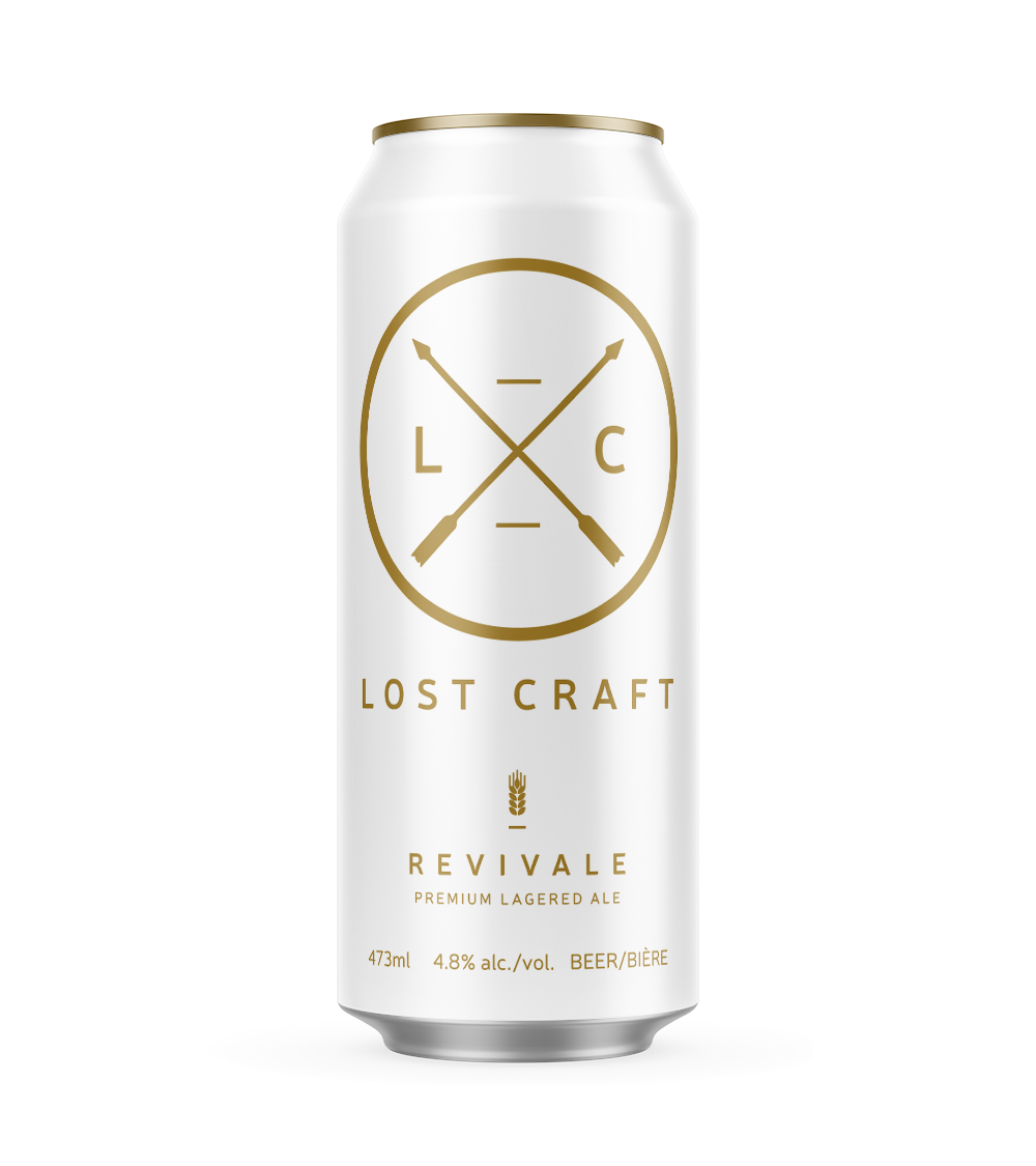 Lost Craft Brewery's Revivale is a premium, all natural lagered ale, small batch brewed in Toronto inspired by a specialty beer style from Cologne, Germany.