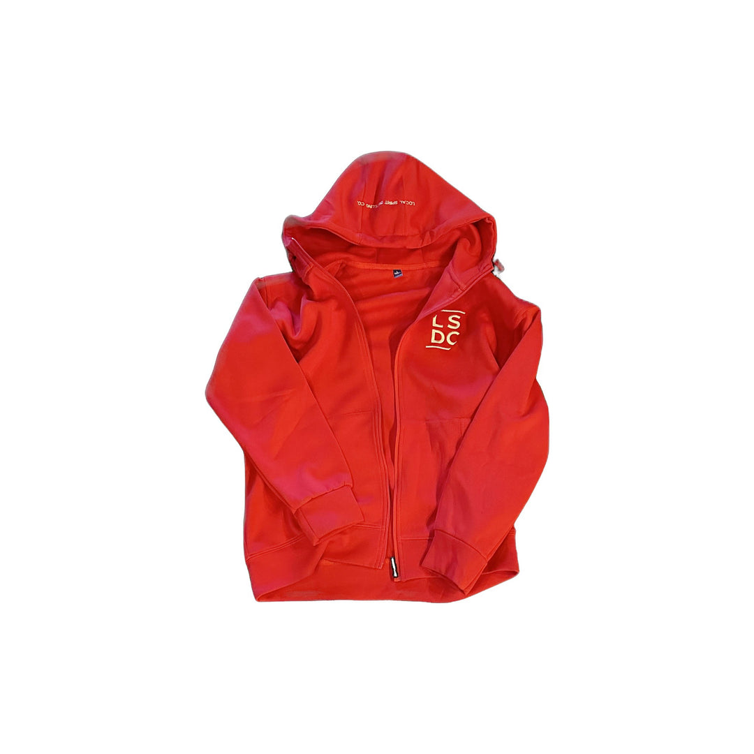 LOCAL SPIRIT ZIPER HOODIE [RED]