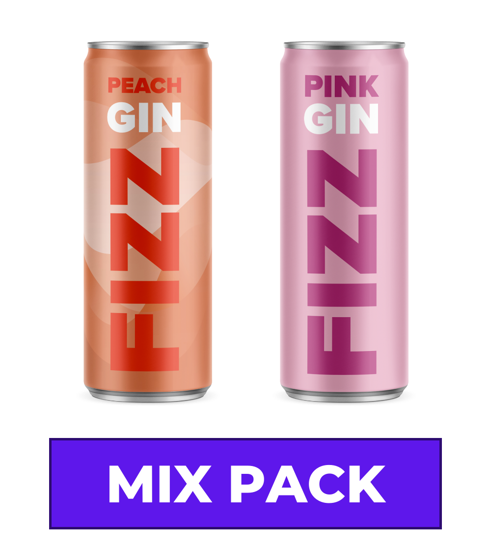 Peach Gin Fizz & Pink Gin Fizz Mix Pack