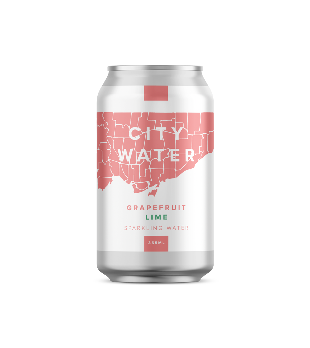 City Water - Grapefruit Lime Sparkling Water (355ml)